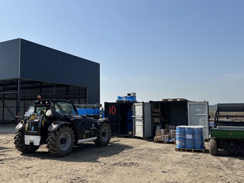 machines op een bouwplaats